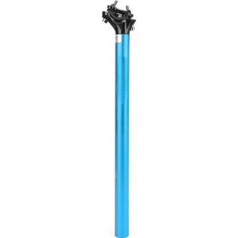 Tige de selle vélo 31.6x400mm aluminium alliage, tube selle route VTT bleu (1/5)