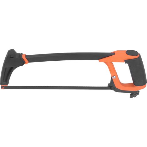 Cadre de scie à métaux réglable de 30 cm (12 pouces) en alliage d'aluminium avec poignée en caoutchouc pour la coupe (1/5)