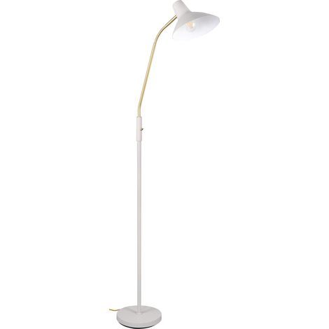 Lampadaire, Métal Gris Chaud/Laiton, excl. 1x E27 (1/5)