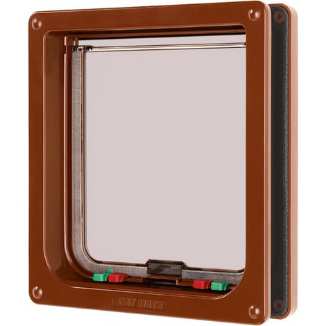 K&F CAT MATE 221B PUERTA PARA GATO GRANDE MARRÓN 235 X 252MM