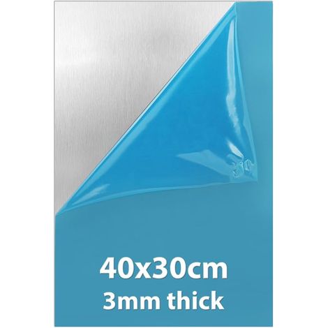 LALAGO Plaque en tôle d'aluminium de 3 mm - 400 mm x 300 mm (40cm x 30cm) - 1 Pcs (1/5)
