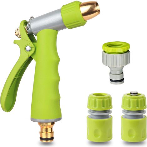 Système d'irrigation par aspersion avec raccordement pour tuyau d'arrosage, pour le jardinage, l'entretien et les travaux extérieurs.-AquaForge (1/5)