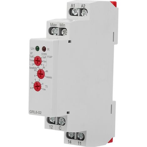 Relais de contrôle de niveau de liquide GRL8-02, contrôleur de niveau d'eau 10 A AC/DC 24 V-240 V (1/5)