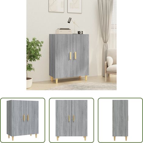 vidaXL Stauraum - Sideboard Grau Sonoma 70x34x90 cm Holzwerkstoff (1/5)