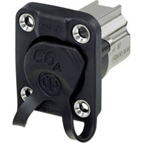 Embase femelle de traversée Neutrik NE8FDX-P6-W RJ45 embase femelle noir 1 pc(s) X968521 (1/2)