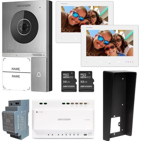 Videocitofono bifamiliare Hikvision WIFI DS-KIS705EY 2 Fili 305305972