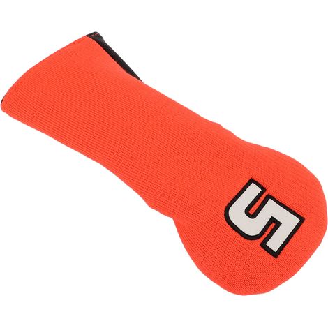 Housse de protection imperméable pour clubs de golf, étanche et extensible, design orange et noir pour extérieur. (1/5)