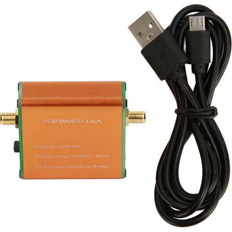 Amplificateur Faible Bruit 0.1MHz‑6GHz, Module RF 20dB Haute Puissance, Preamplificateur Large Bande Professionnel (Sans Pile) (1/5)