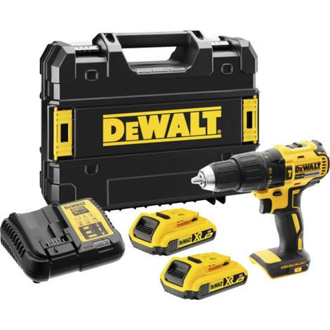 DeWALT - 18V Akku-Schlagbohrschrauber, 2x 2,0 Ah Li-Ion Akku, Ladegerät DCD778D2T (1/5)