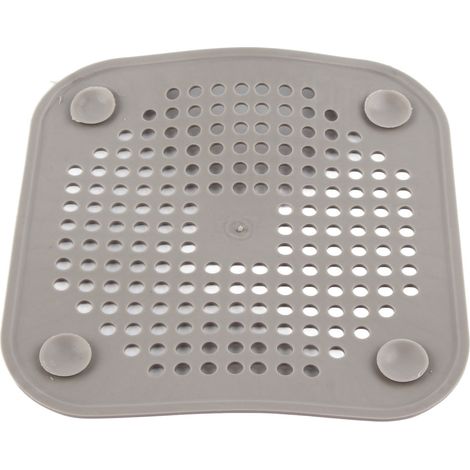 Attrape-cheveux bonde évier TPR stop-cheveux entretien facile filtre maille anti-bouchon garde-boue douche salle de bain cuisine gris (1/5)