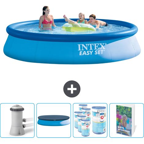 Intex Piscina Easy Set Rotonda - 396x84 cm - 7-pezzi SCB111 (1/5)