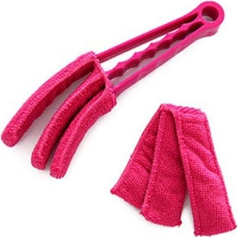 Limpiador de persianas: lavable y reutilizable. Cepillo para lamas especialmente diseñado para ventanas y persianas. Incluye un cabezal de repues (1/5)