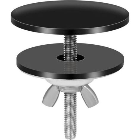 Pair Autre accessoire pour évier-Couvercle Trou Robinet Noir, 5 cm Acier Inoxydable Couvercle Trou Robinet Évier Cache Trou pour Évier Étanche Couvercle Évier Cuisine Noir pour Bouchon de Trou de Robi (1/4)