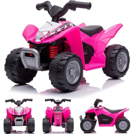 Quad Honda TRX rosa a batteria (1/5)