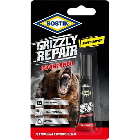 12 x BOSTIK GRIZZLY REPAIR ISTANTANEO 3 G BLISTER