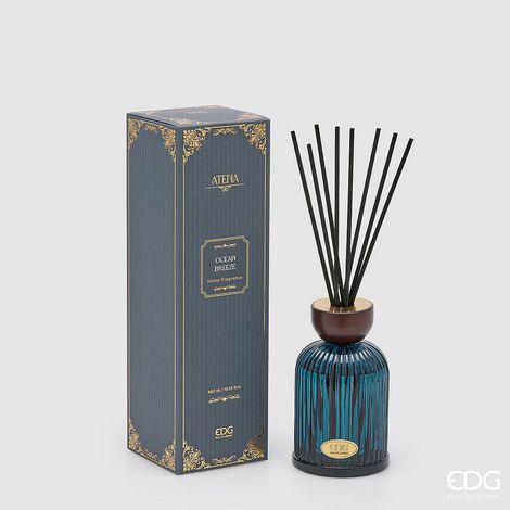 EDG Enzo De Gasperi Profumatore Bottiglia Atena Ocean Breeze 460 ml H16 Ø9 cm – Profumo per Ambiente (1/2)