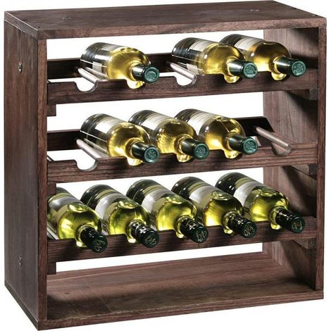 Kesper 69243 Mensola per vino in legno di pino per 15 bottiglie