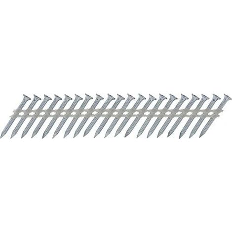 2400 clous d'ancrage 4 x 40 mm crantés galva TJEP pour plaques métalliques