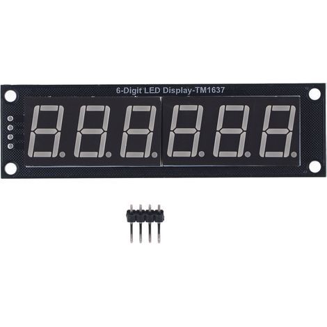Module d'affichage à 6 chiffres et 7 segments, 0,56 pouces, pilote TM1637, Tube numérique LED 5V, 2 broches IO (1/5)