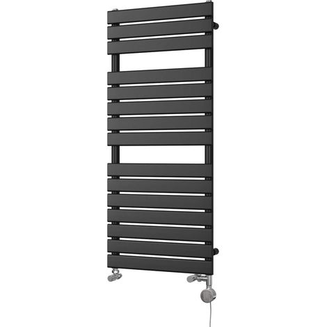 Typhoon - Black Dual Fuel Towel Rail H1156mm x W500mm Thermostatic (1/3)
