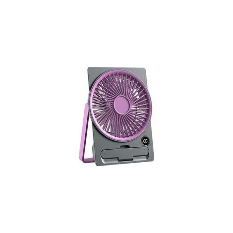 Tischventilator mit Handyhalterung, kleiner, leistungsstarker Ventilator, geeignet für Schlafzimmer und Reisen, Kühlfunktion für Mobiltelefone (1/5)