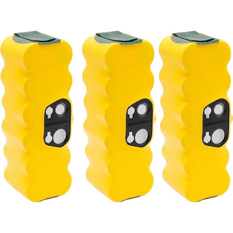 Batería de repuesto, capacidad de 6000 mAh, compatible con la serie iRobot Roomba, 3 x 6,0 Ah Ni-MH, 14,4 V (1/2)