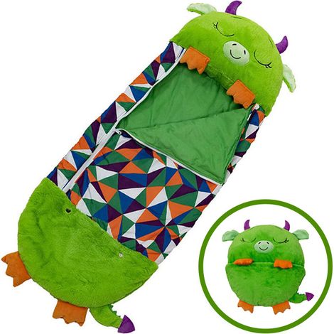 Kids Sleeping Bag, 2-in-1 Convertible Plush Pillow, Cartoon Sleeping Bag, Soft and Warm Birthday Gift for Babies, Boys and Girls, Dreamy Friends (1/5)