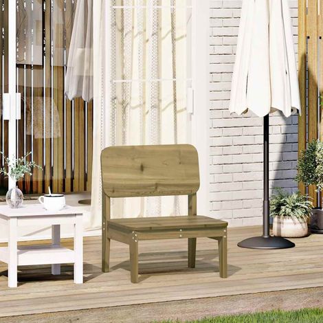 Chaise de jardin en bois de pin imprégné autoclave pour extérieur 60 x 52,5 x 72 cm - PANGIVO (1/5)