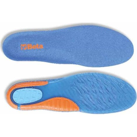 Beta – Semelle intérieure anatomique en gel TPR – Amortissement prononcé – Support de voûte plantaire – Coussin talon – Pointure 41/46 (1/2)
