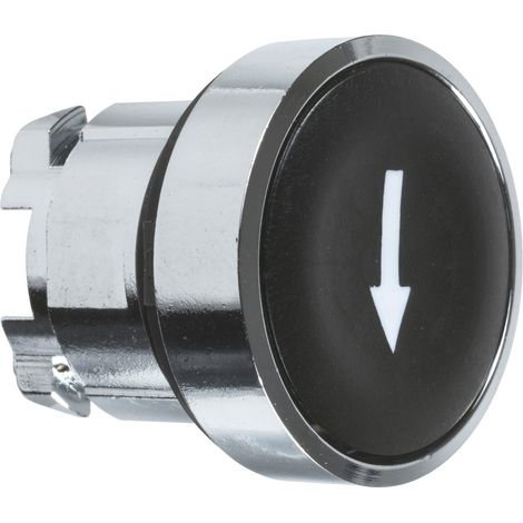 Harmony XB4 tête bouton poussoir affleurant diam. 22 noir texte '' SCHNEIDER ZB4BA335 (1/6)