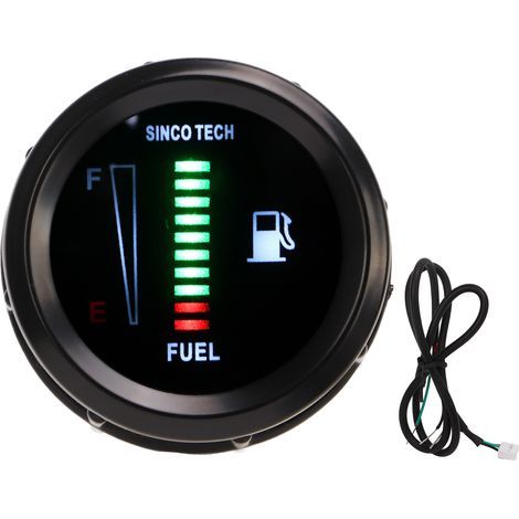 Indicateur de Mètre de Jauge de Niveau D'huile de 52mm, Mètre de Jauge de Niveau de Carburant de LED pour le Camion de Voiture, Installation Universelle dans le Véhicule. (1/5)