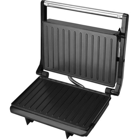 Tostiera doppia griglia "Babine" facile da usare e da pulire con base antiscivolo (850W 230V) IP20 230x143mm colore nero