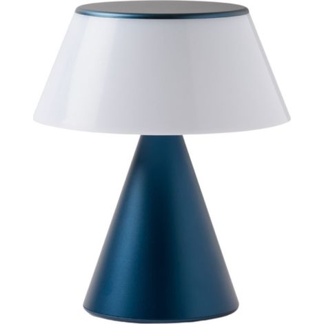 Lampe de Table Rechargeable LEXON Luma L LED Bleu Foncé - LH97MDB
