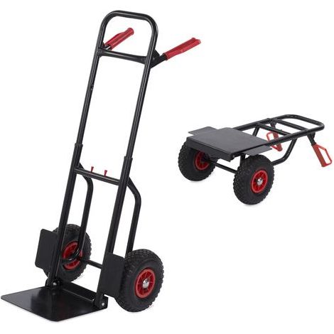 Carrello Varo krt670303 pieghevole capacità 200 kg ruote 255 mm (1/2)