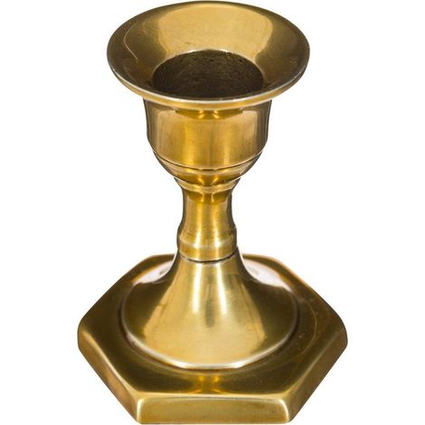 Kerzenhalter aus Metall - vergoldet - H7 -5 cm