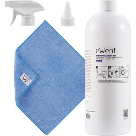 EW5680 kit de limpieza para computadora Pantallas / Plásticos, Universal Kit de limpieza para equipos 1000 ml
