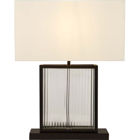 Tischleuchte Schreibtischlampe Beistelllampe Nachttischlampe Mattschwarz Gold