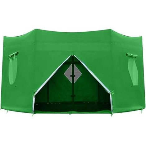 Housse de tente trampoline 1,8/2,4/3/3,7/4,3 m – Tente pour trampoline, auvent protection housse respirante, imperméable, extérieur Vert 6FT-6 (1/5)