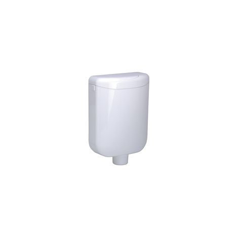 Tampon de chasse ecoLux, avec arrêt automatique, isolation contre la condensation, bras de fixation 1, 6l, blanc (1/2)