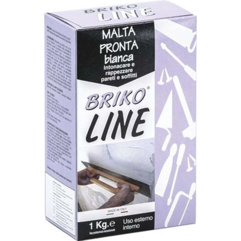 INTONACO PRONTO BIANCO BRIKO LINE - KG 1 - 12 pezzi