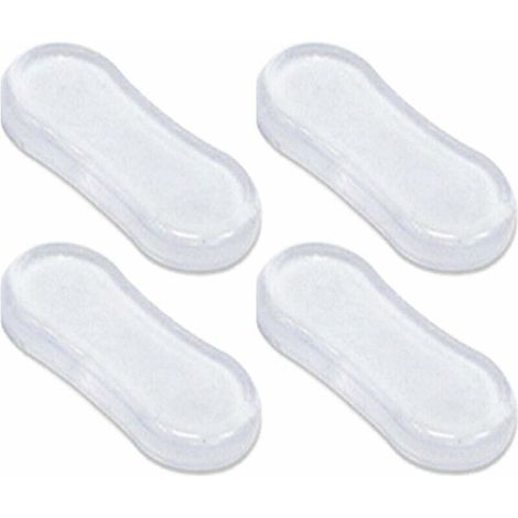 4pcs Tampons Abattant WC,Patins Pour Abattant De Toilette,Pare-chocs Siège Toilette Universels,Silencieux évitement De Collision Tampon Abattant WC Avec Adhésif Puissant Remplacement Coussinets Protec (1/5)