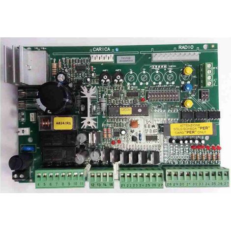 SP081-B Scheda Centrale Quadro Comando 2 Motori 24V A824 Ricambio Originale NICE SP081-B
