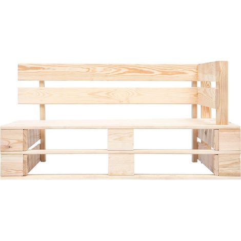 Banc d'angle palette de jardin  Banc extérieur  Banquette de jardin bois (1/5)