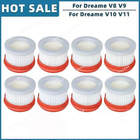 S'applique aux modèles Dreame V8, V9, V9B, V9P, V9 Pro, V10, V10 Pro, V11 et XR : pièces de rechange, accessoires, brosse rotative et filtre HEPA (kit G). (1/5)
