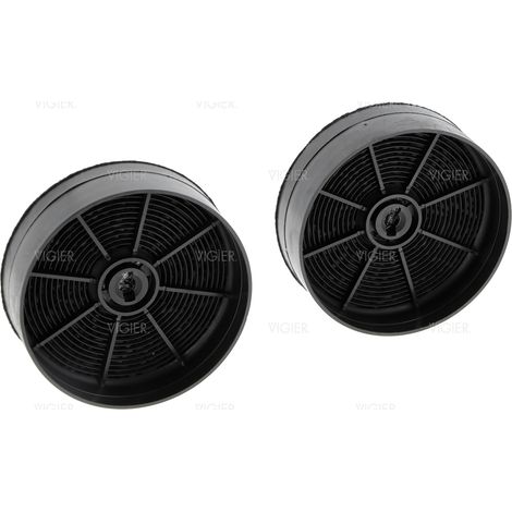 Smeg – Filtres à charbon pour hotte – Lot de 2 – Diamètre 125mm – Épaisseur 41mm – KITFC6191 (1/5)