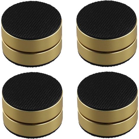 pieds amortisseurs en alliage d'aluminium, patins pour système audio, pieds de base d'amplificateur à rotule en acier à 3 points, B (1/5)