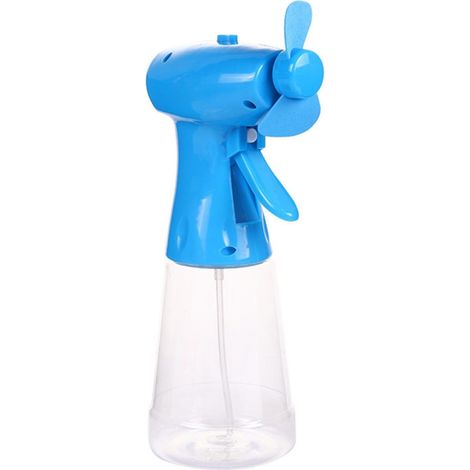 Brumisateur d'eau portable - 22080mm- Alimenté par batterie - Dispositif de refroidissement pour voyage, extérieur, été, soulagement de la chaleur - Bleu (bleu)