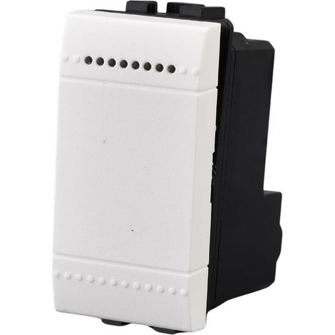 Serie Civile A2ZWORLD MBL Bianco Compatibile Con Bticino Living Light (Interruttore Unipolare 1P 16A)