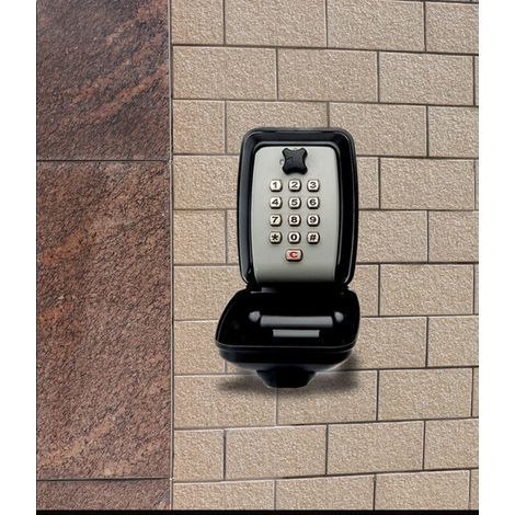 Boite a Clefs Securisee Exterieur. Grande Boitier a Cle Murale avec Code 12 Chiffres Étanche Antirouille Boite à Clé Sécurisée. Ultra-Robuste Coffre a Clef Digitale pour Maison Usine Garage (1/4)