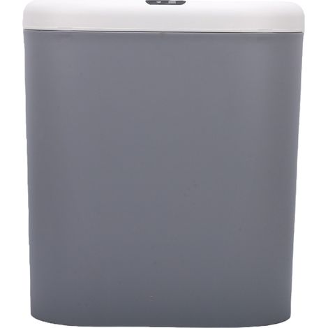Poubelle à capteur automatique 15 L grande capacité, poubelle de cuisine intelligente sans contact, conception permettant d'économiser de l'espace pour la maison, la salle de bain, le salon, le bureau (1/5)